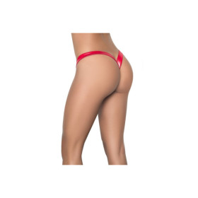 String détachable sur le devant Wetlook rouge